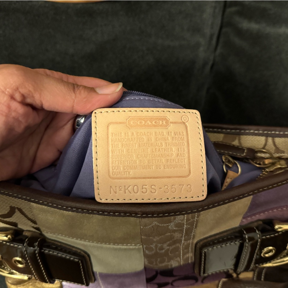 Patchwork Leather Shoulder Bag - image 2